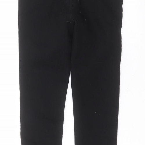 hlkodo Womens Black  Cotton Trousers  Size M L23 in Regular
