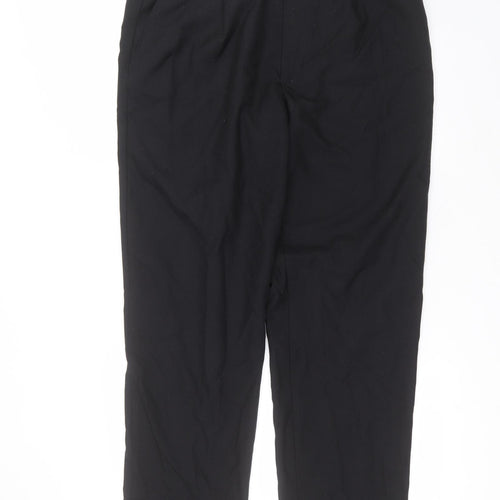 Preworn Mens Black  Polyester Trousers  Size 38 in L32 in Regular