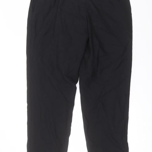 Preworn Mens Black  Polyester Trousers  Size 38 in L32 in Regular