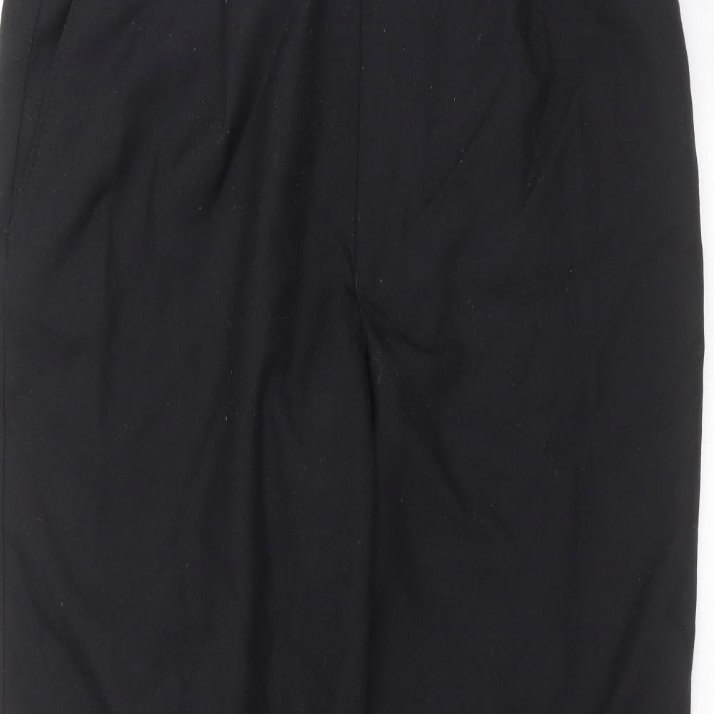 Preworn Mens Black  Polyester Trousers  Size 38 in L32 in Regular