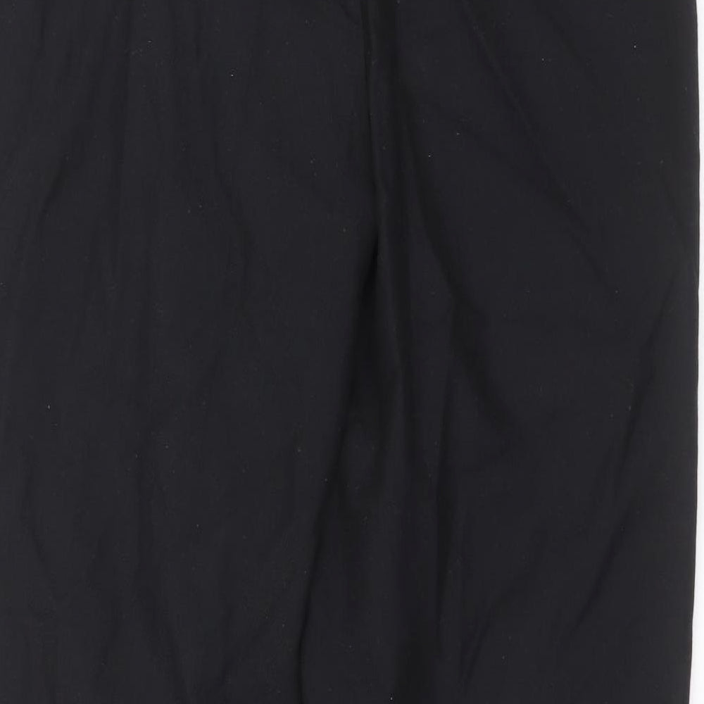 Preworn Mens Black  Polyester Trousers  Size 38 in L32 in Regular