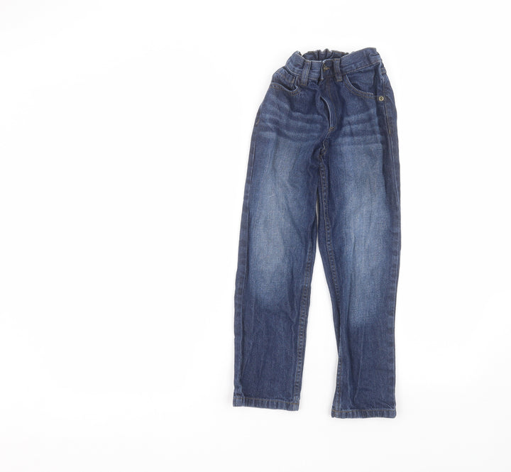 F&F Girls Blue Cotton Skinny Jeans Size 7-8 Years Regular