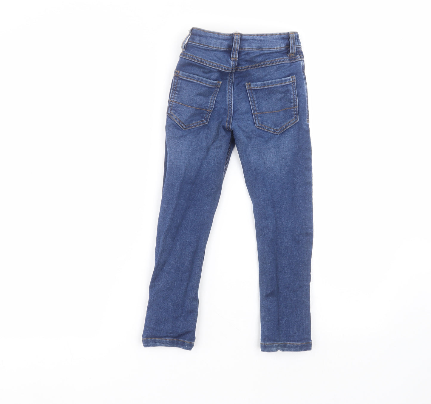 George Boys Blue  Cotton Skinny Jeans Size 4-5 Years  Regular
