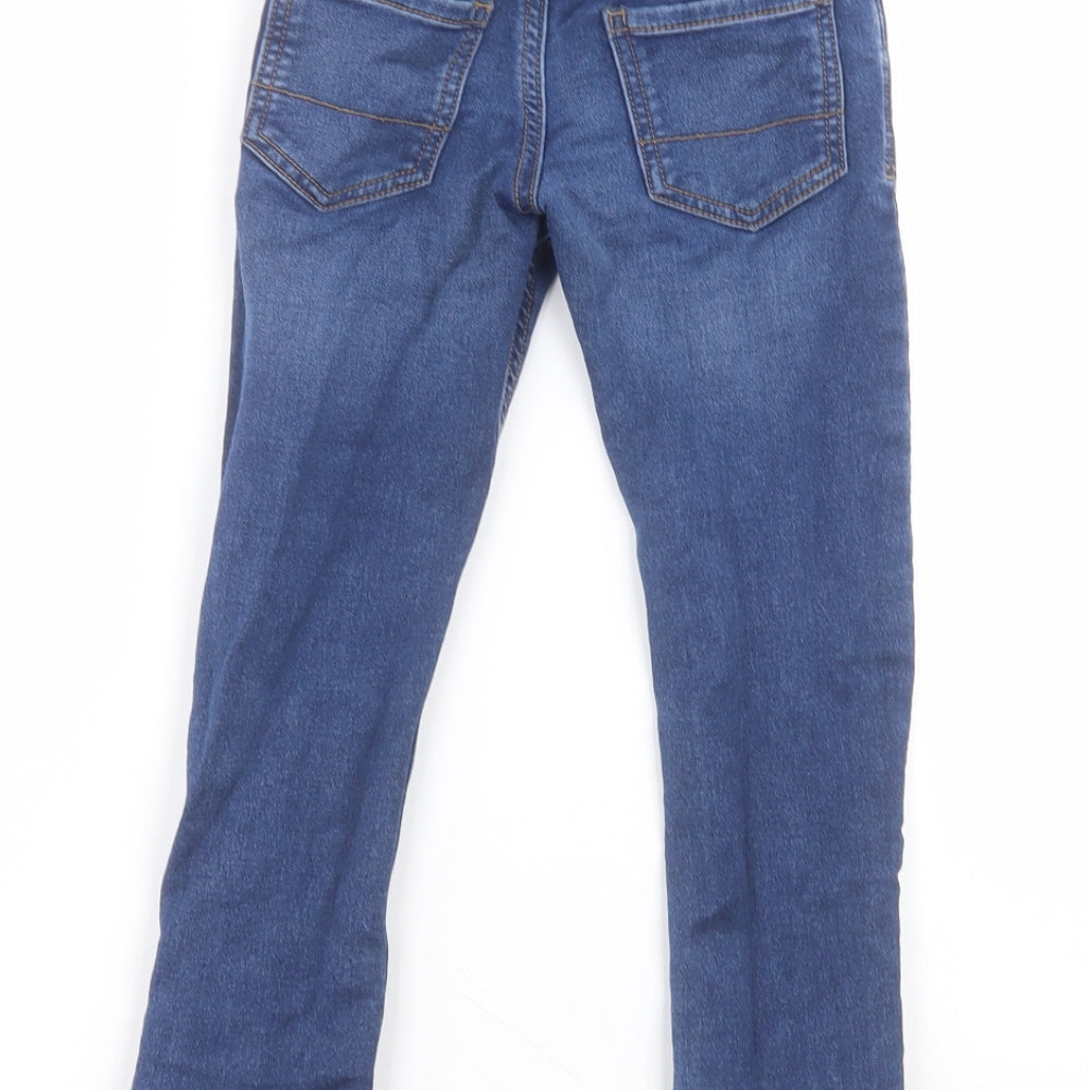 George Boys Blue  Cotton Skinny Jeans Size 4-5 Years  Regular