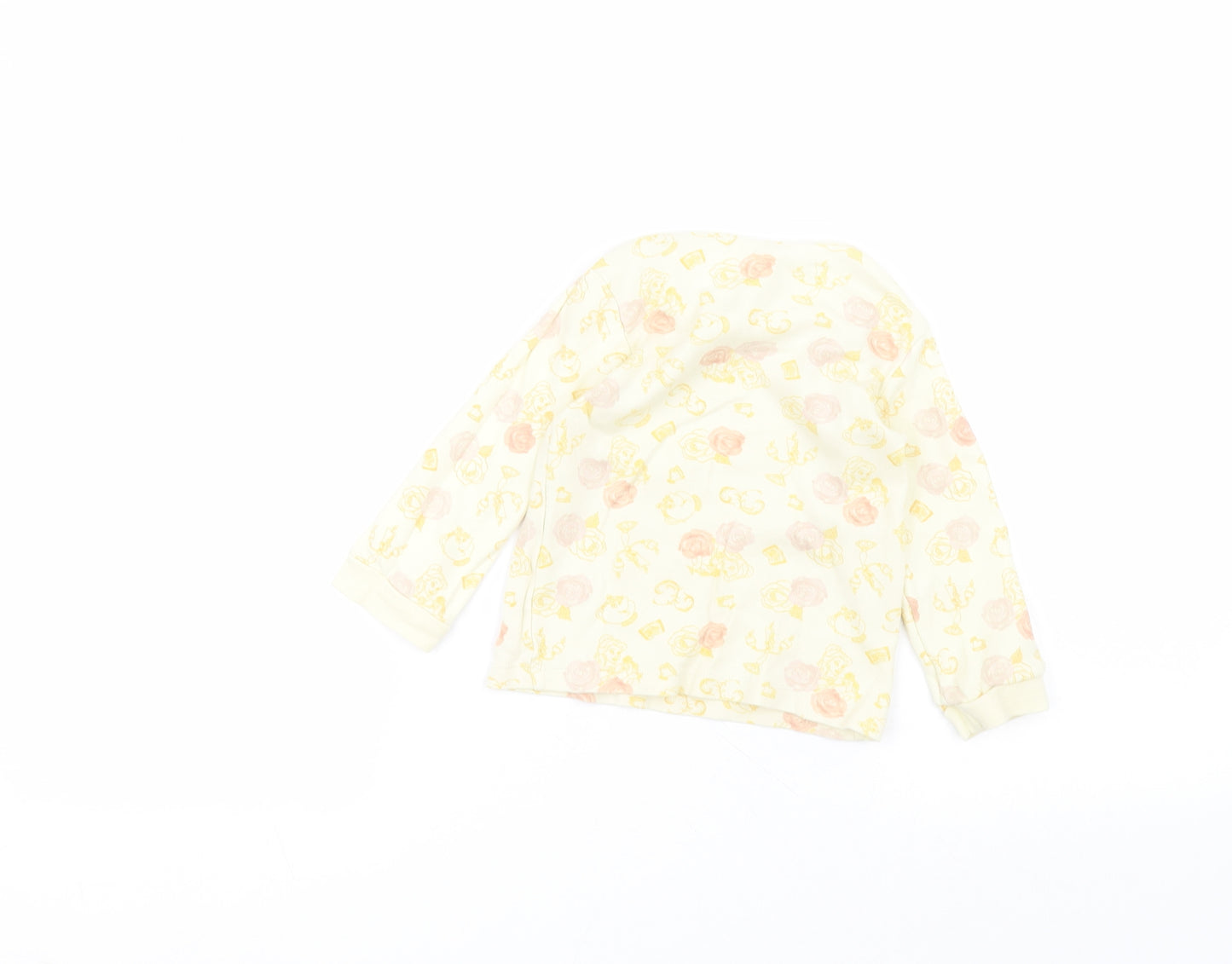 George Baby Yellow  Cotton Basic T-Shirt Size 18-24 Months Round Neck  - Disney