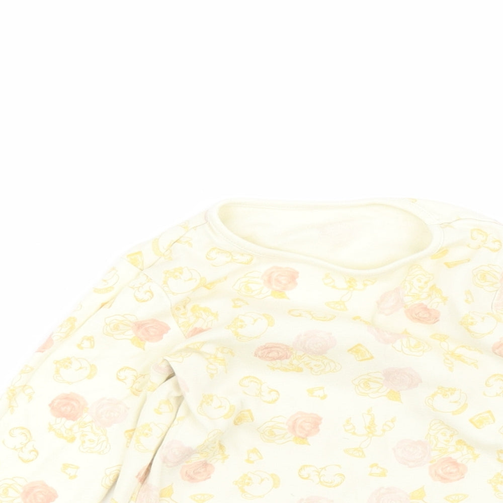 George Baby Yellow  Cotton Basic T-Shirt Size 18-24 Months Round Neck  - Disney