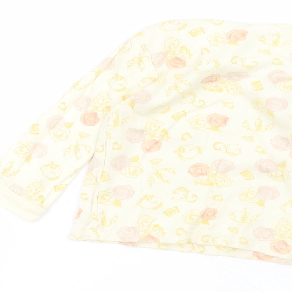 George Baby Yellow  Cotton Basic T-Shirt Size 18-24 Months Round Neck  - Disney