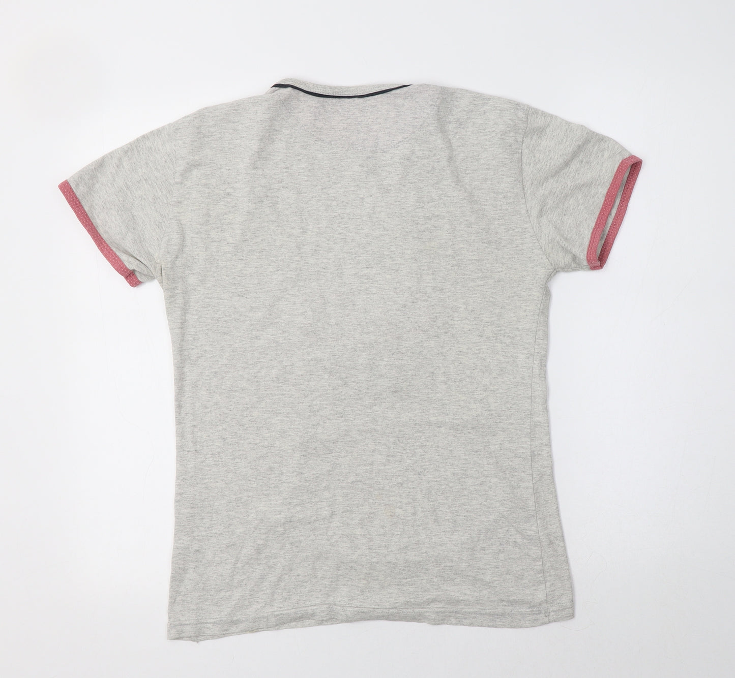 Fawn Womens Grey  Cotton Top Pyjama Top Size L