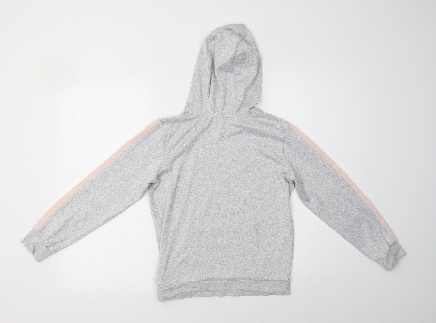 Matalan Girls Grey  Polyester Pullover Hoodie Size 10 Years