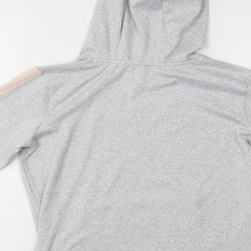 Matalan Girls Grey  Polyester Pullover Hoodie Size 10 Years