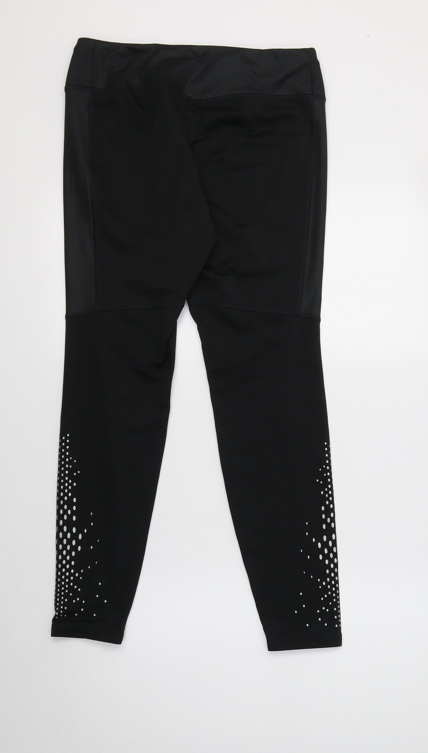 New Balance Womens Black  Polyester Compression Leggings Size M L27 in Regular