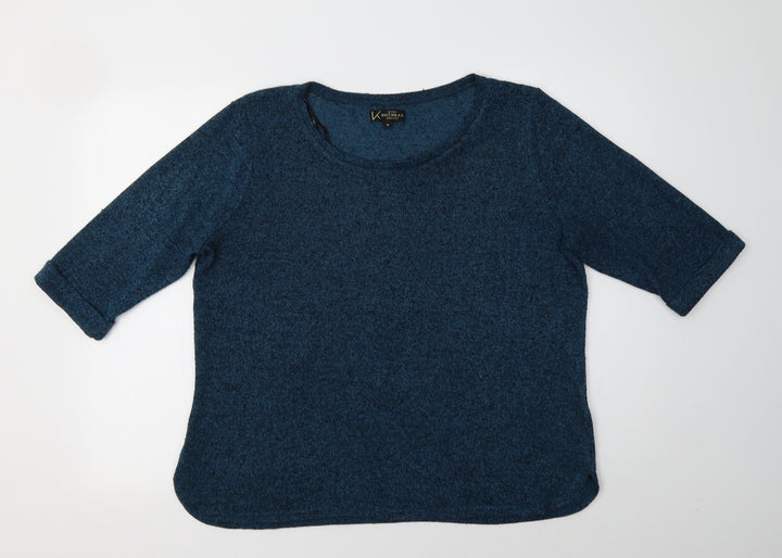New Look Womens Green Crew Neck Polyester Pullover Jumper Size 18