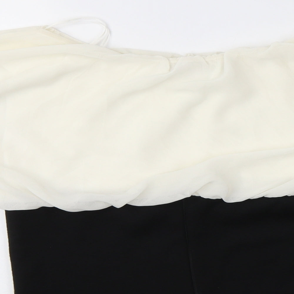 Cameo Rose Womens Ivory  Polyester Basic Blouse Size M Boat Neck