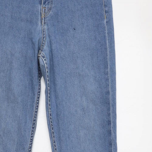 H&M Womens Blue  Cotton Skinny Jeans Size 28 L30 in Regular