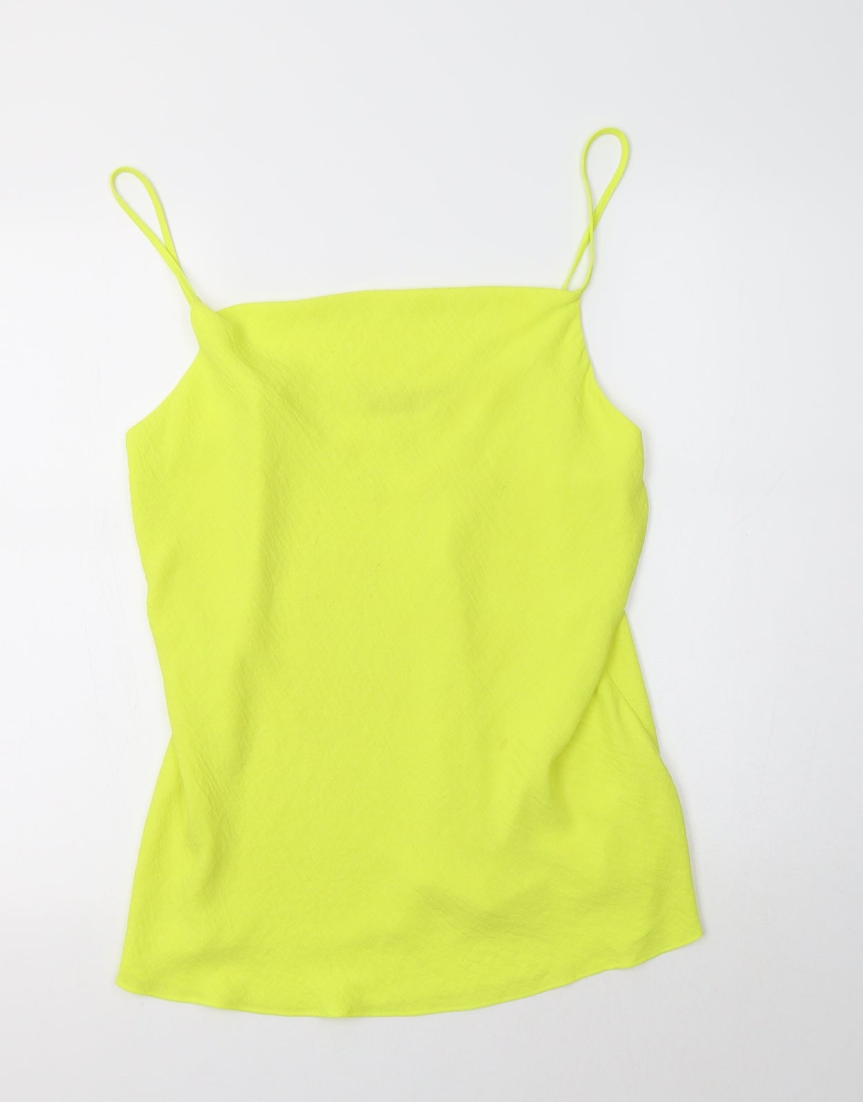F&F Womens Yellow  Polyester Camisole Tank Size 18 Square Neck