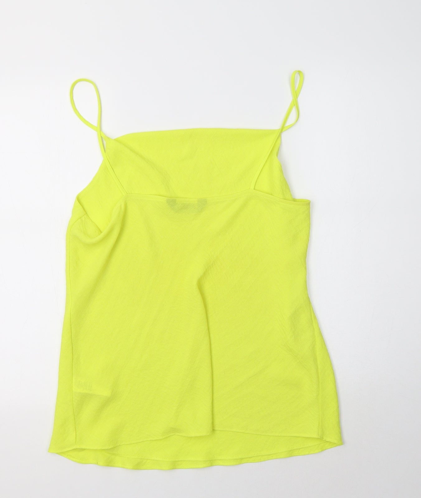 F&F Womens Yellow  Polyester Camisole Tank Size 18 Square Neck