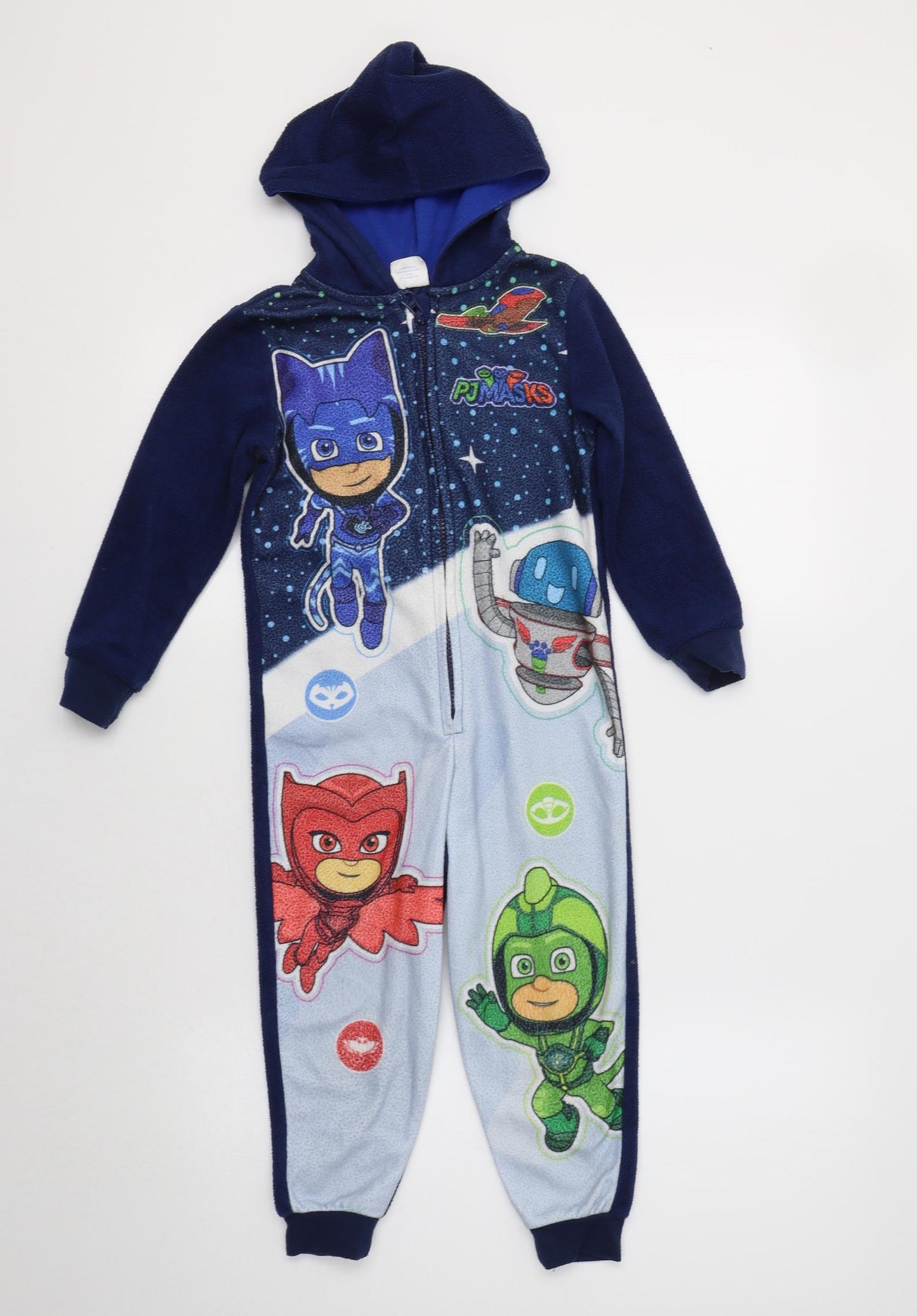 George Boys Blue  Polyester  Bodysuit Size 3-4 Years   - PJ Masks