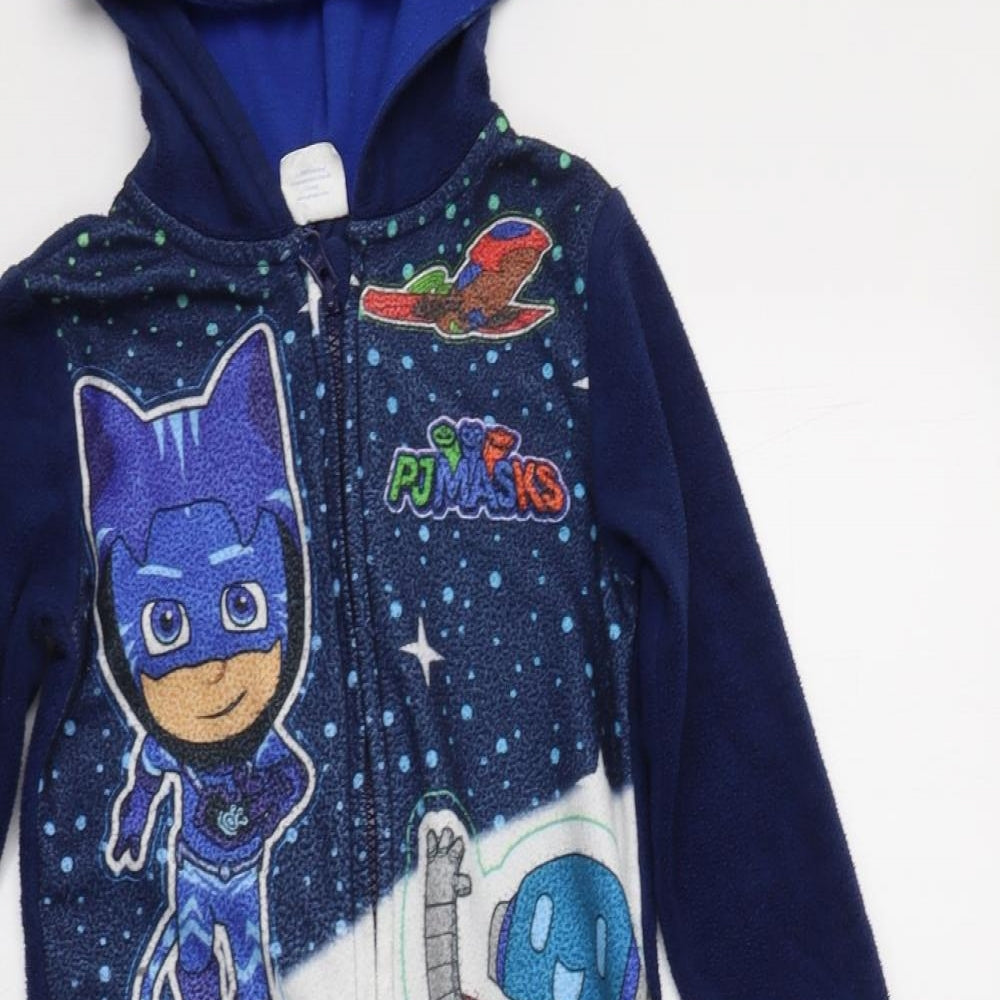 George Boys Blue  Polyester  Bodysuit Size 3-4 Years   - PJ Masks