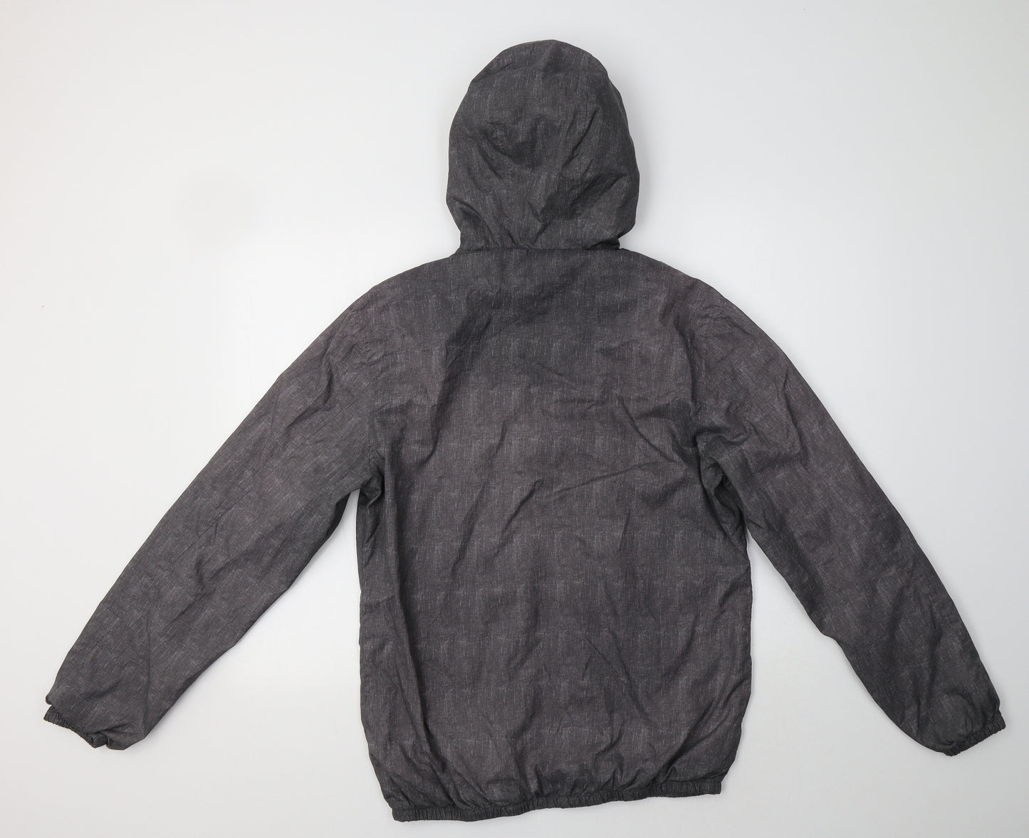 TU Mens Grey   Windbreaker Jacket Size S