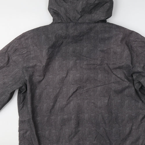 TU Mens Grey   Windbreaker Jacket Size S