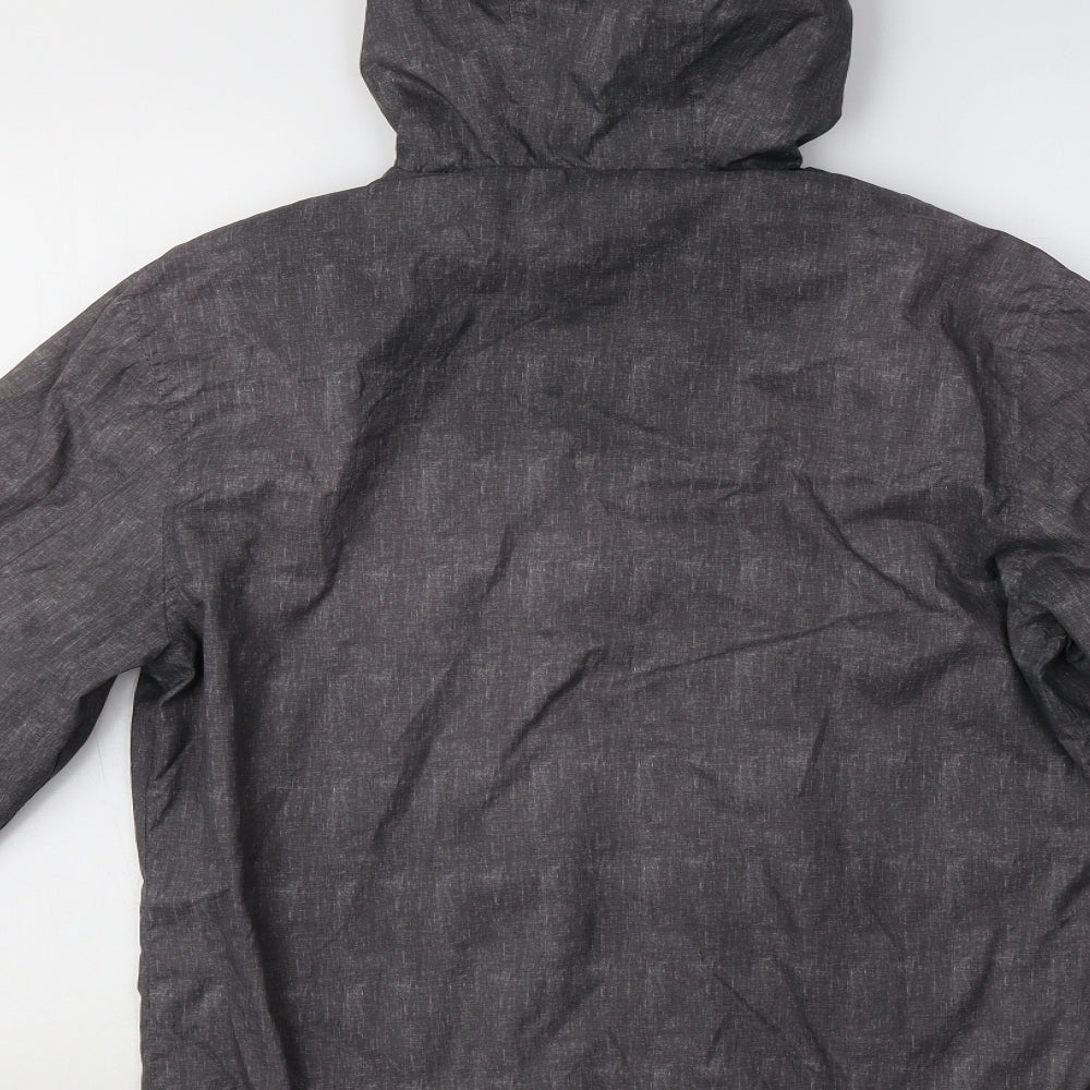 TU Mens Grey   Windbreaker Jacket Size S