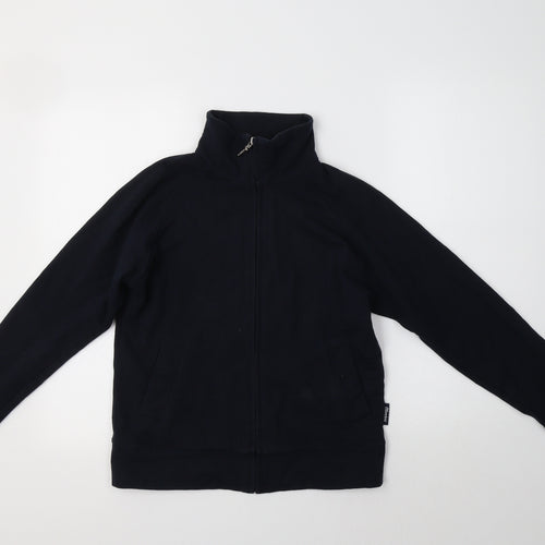 Olympus Womens Blue  Cotton Full Zip Sweatshirt Size 10