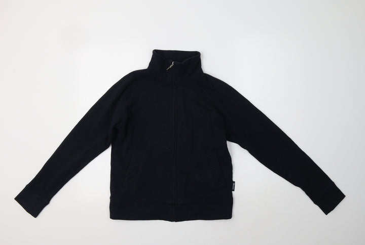 Olympus Womens Blue Cotton Full Zip Sweatshirt Size 10