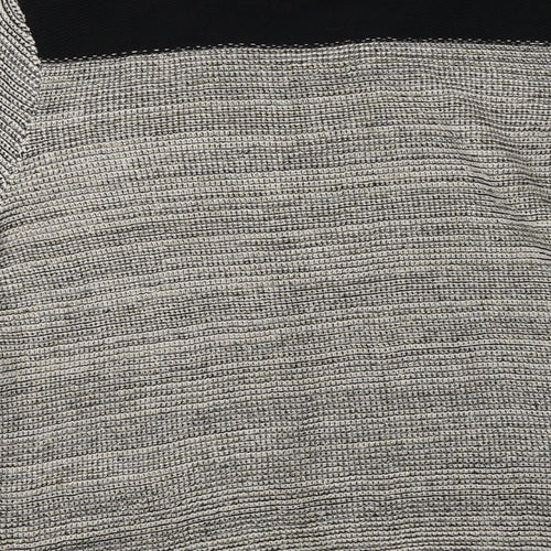 F&F Womens Grey Crew Neck  Acrylic Cardigan Jumper Size 14
