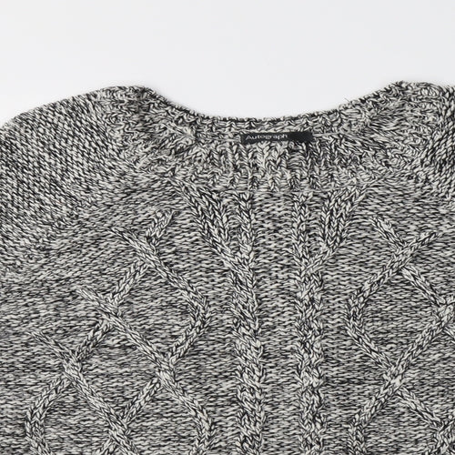 Autograph Womens Grey Crew Neck   Pullover Jumper Size M