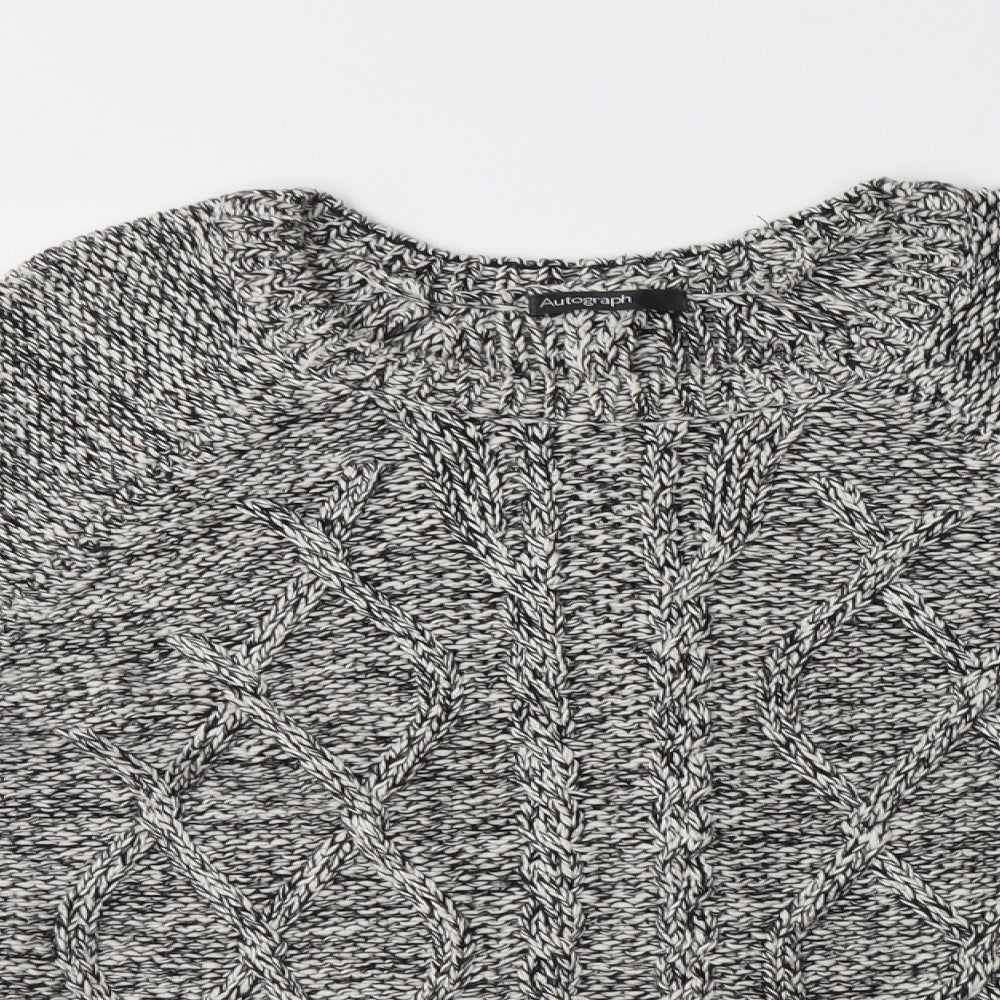 Autograph Womens Grey Crew Neck   Pullover Jumper Size M