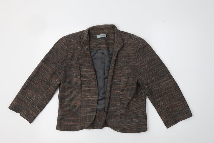 Red Herring Womens Brown Jacket Blazer Size 12