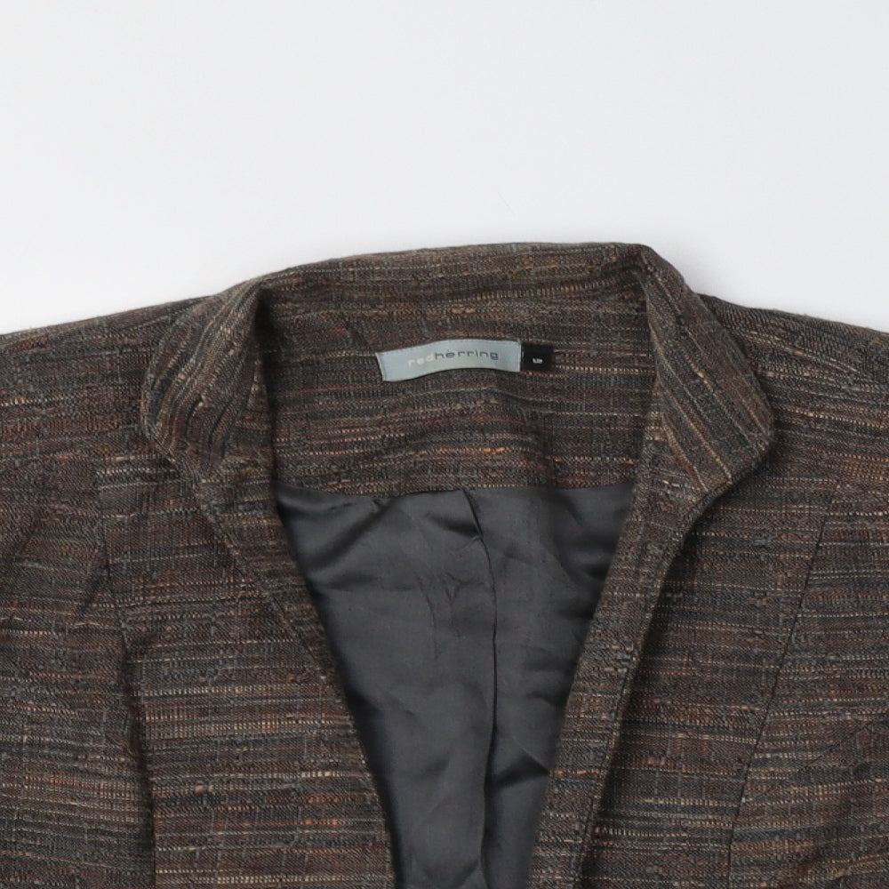 Red Herring Womens Brown   Jacket Blazer Size 12