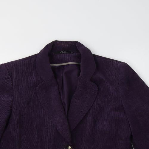 BM Womens Purple   Jacket Blazer Size 14