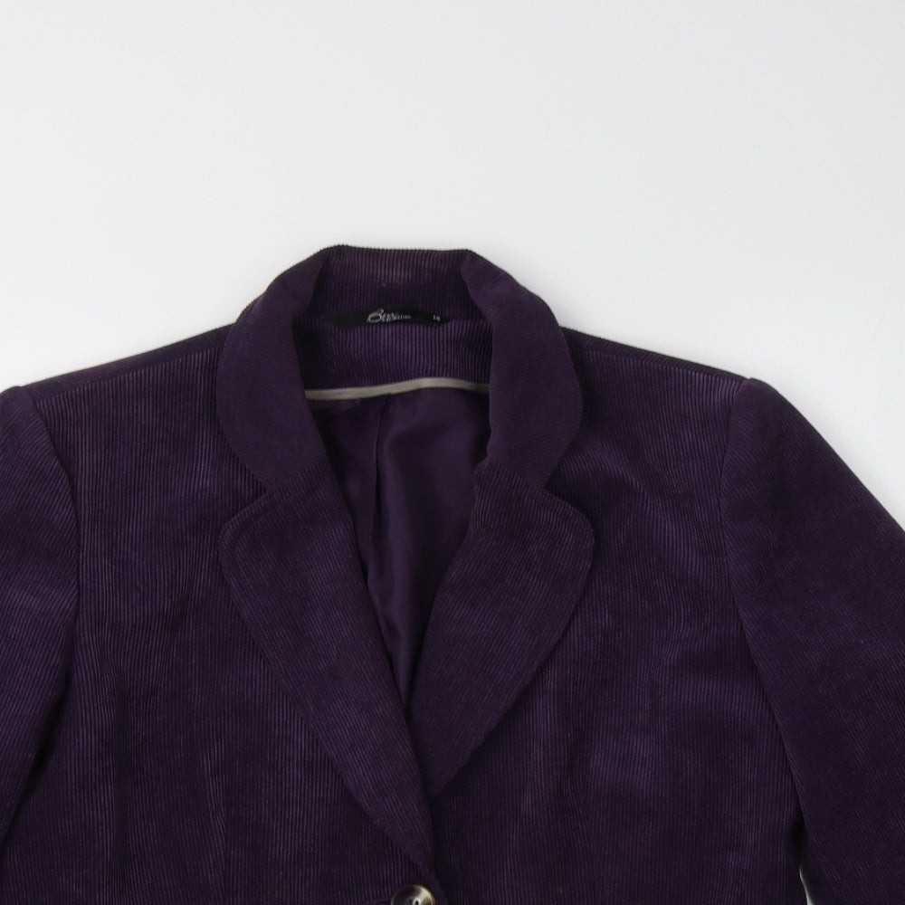 BM Womens Purple   Jacket Blazer Size 14