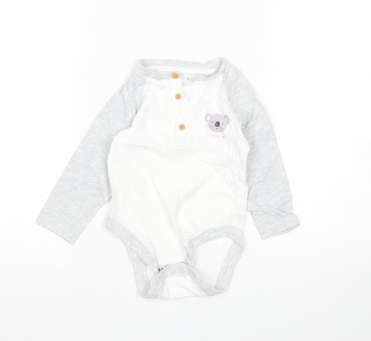 Front view of Primark boys’ multicoloured cotton leotard one-piece, size 12-18, months