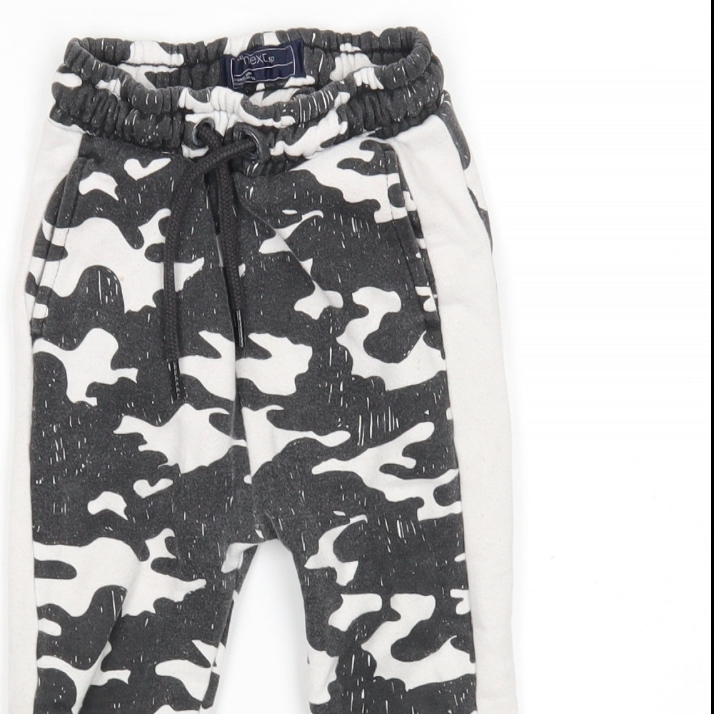 NEXT Boys Multicoloured Camouflage Cotton Sweatpants Trousers Size 2-3 Years  Regular