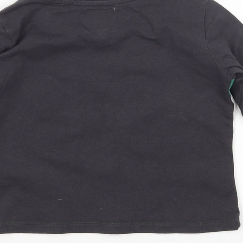 CoolClub Boys Grey  Cotton Basic T-Shirt Size 2 Years Round Neck