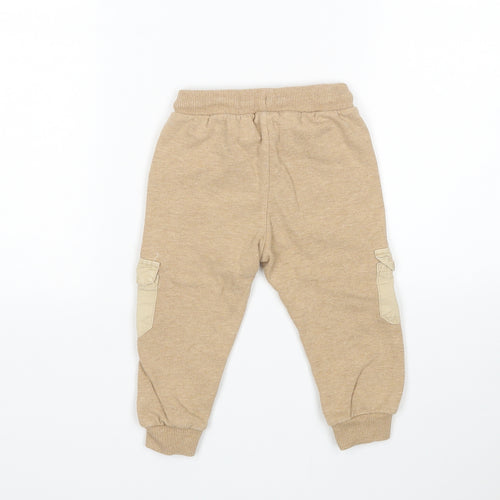 Coolclub Boys Beige   Sweatpants Trousers Size 18 Months