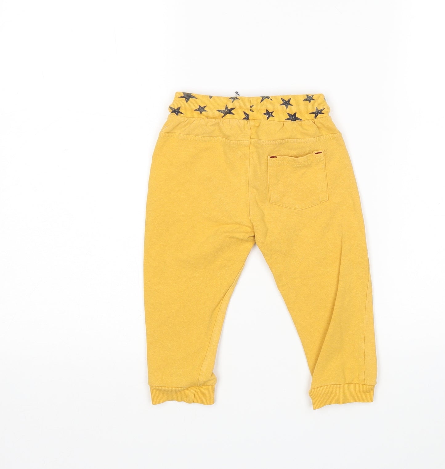 So Cute Boys Yellow  Cotton Sweatpants Trousers Size 18-24 Months