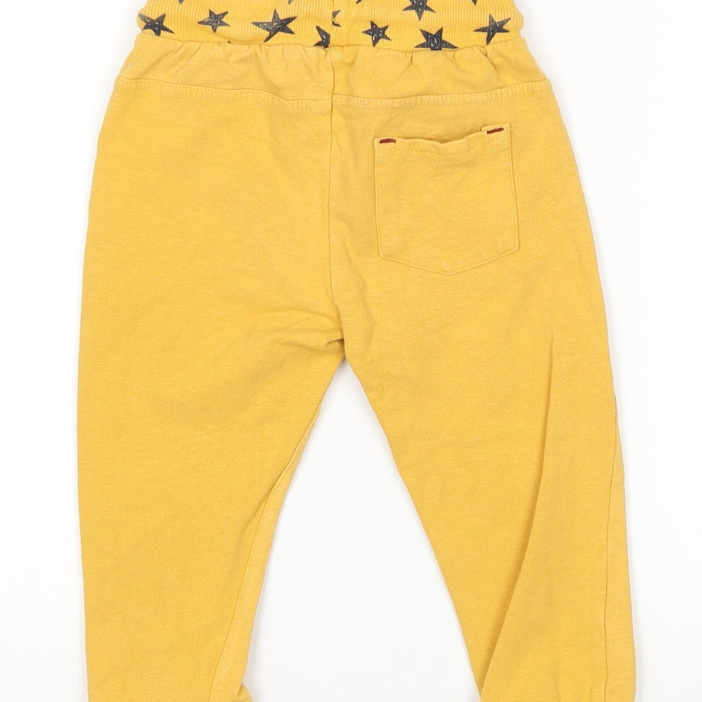 So Cute Boys Yellow  Cotton Sweatpants Trousers Size 18-24 Months