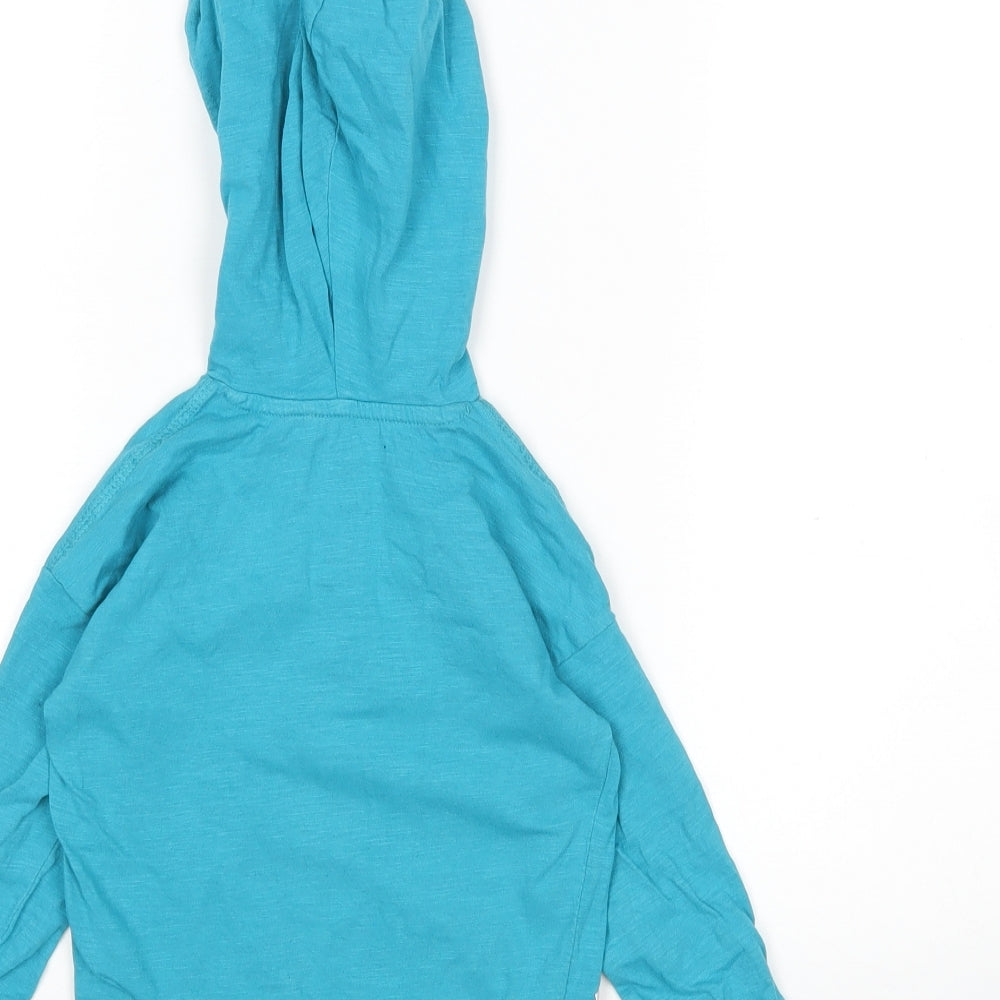 Coolclub Boys Green  Cotton Pullover Hoodie Size 2 Years