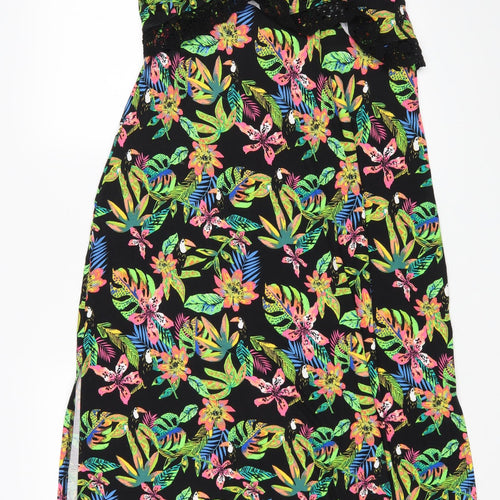 TU Womens Multicoloured Floral Viscose A-Line  Size 16  V-Neck