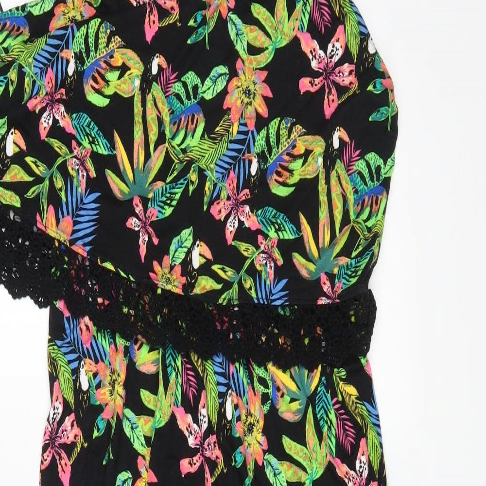TU Womens Multicoloured Floral Viscose A-Line  Size 16  V-Neck