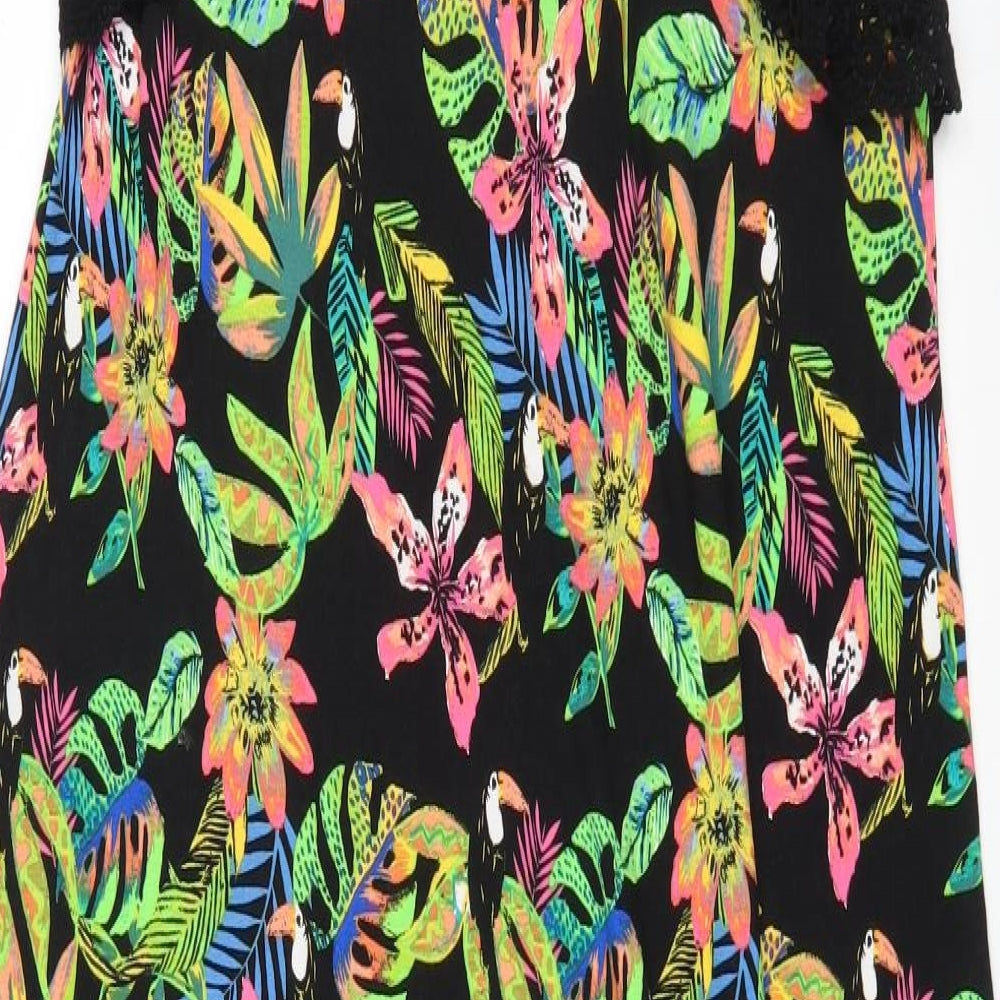 TU Womens Multicoloured Floral Viscose A-Line  Size 16  V-Neck