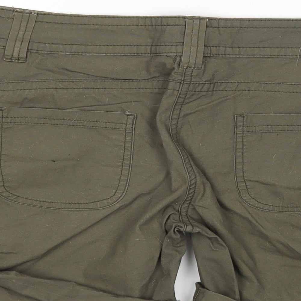 Cherokee Womens Green  Cotton Chino Shorts Size 10 L7 in Regular