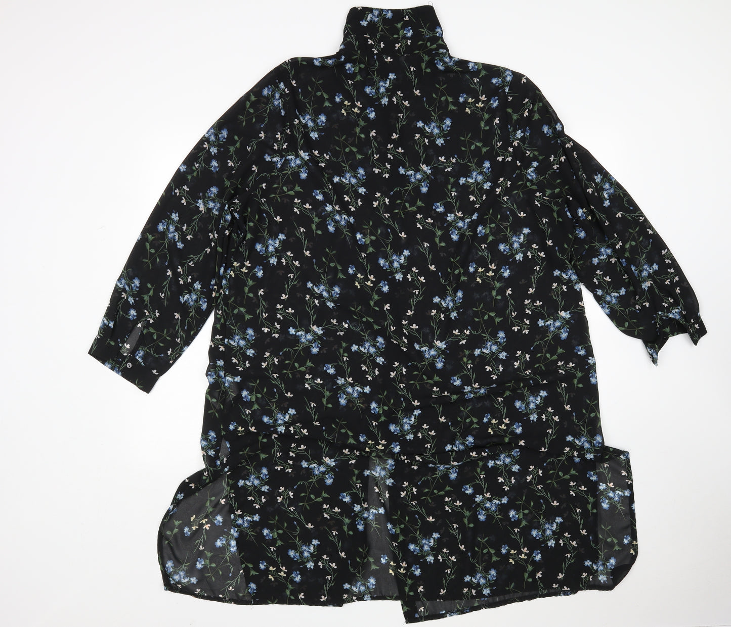 New Look Womens Multicoloured Floral Polyester Shirt Dress  Size 22  Collared