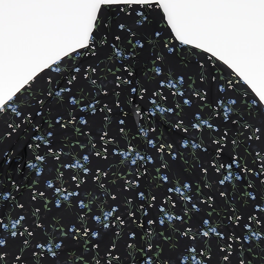 New Look Womens Multicoloured Floral Polyester Shirt Dress  Size 22  Collared