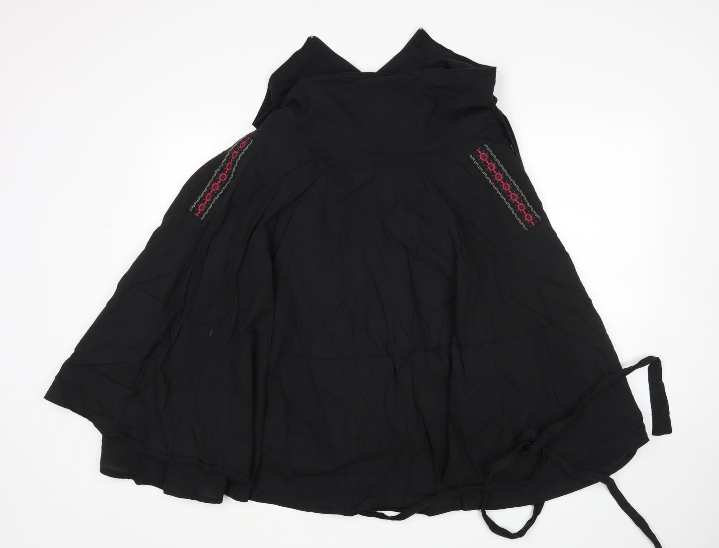 HOOCH Womens Black  Cotton A-Line Skirt Size 10