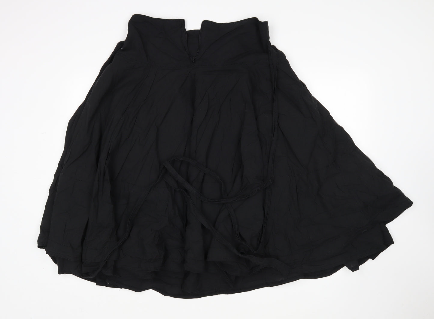 HOOCH Womens Black  Cotton A-Line Skirt Size 10