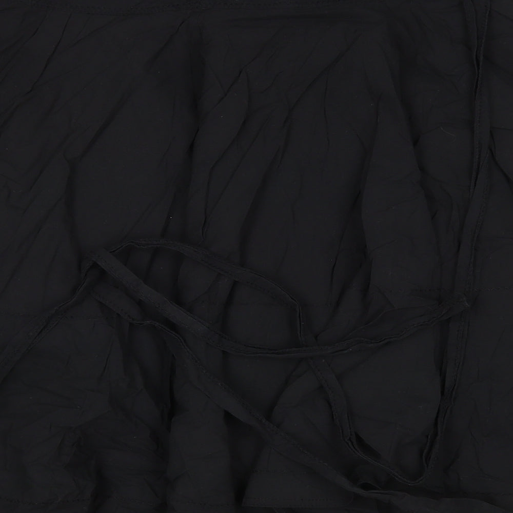HOOCH Womens Black  Cotton A-Line Skirt Size 10